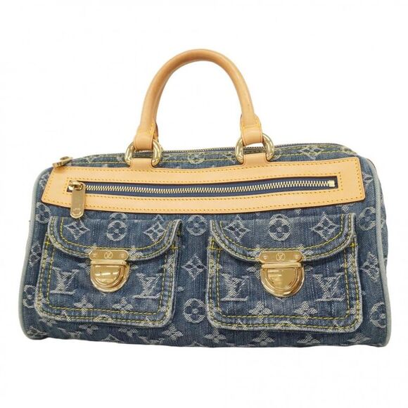Pre Loved louis vuitton Women Blue Handbags - Picture 1 of 8